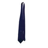 Elizabeth Nell Blue Silk Striped Tie With Red Detail Classic Necktie Made In USA