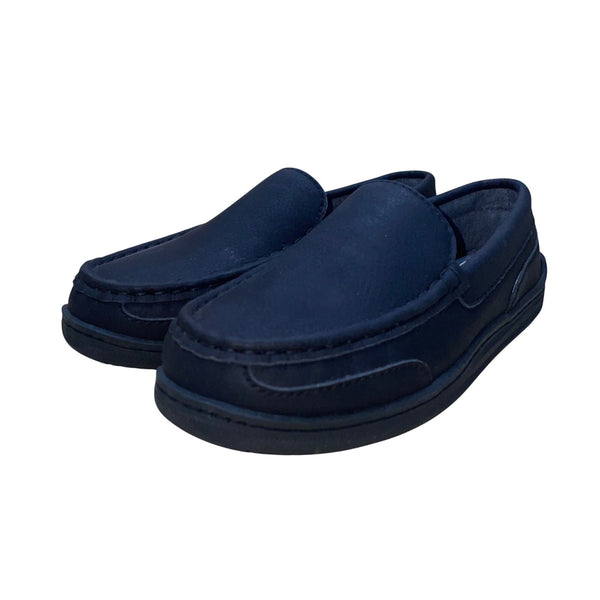 MySlippers Women’s Black Grain Leather Slipper Moccasins Size 6
