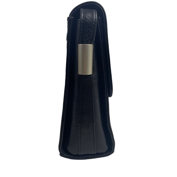 Lgin Women's Black Leather Crossbody Messenger Bag Sz M