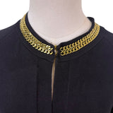 Calvin Klein Black Gold Chain Detail Cropped Cardigan Womens Long Sleeve Sz L