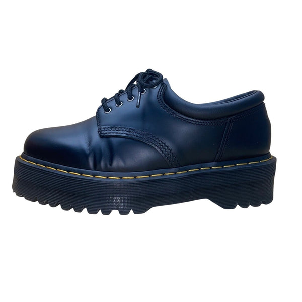 Dr. Martens Unisex Black Leather Lug Platform Lace-Up Dress Shoes Sz L10/M9