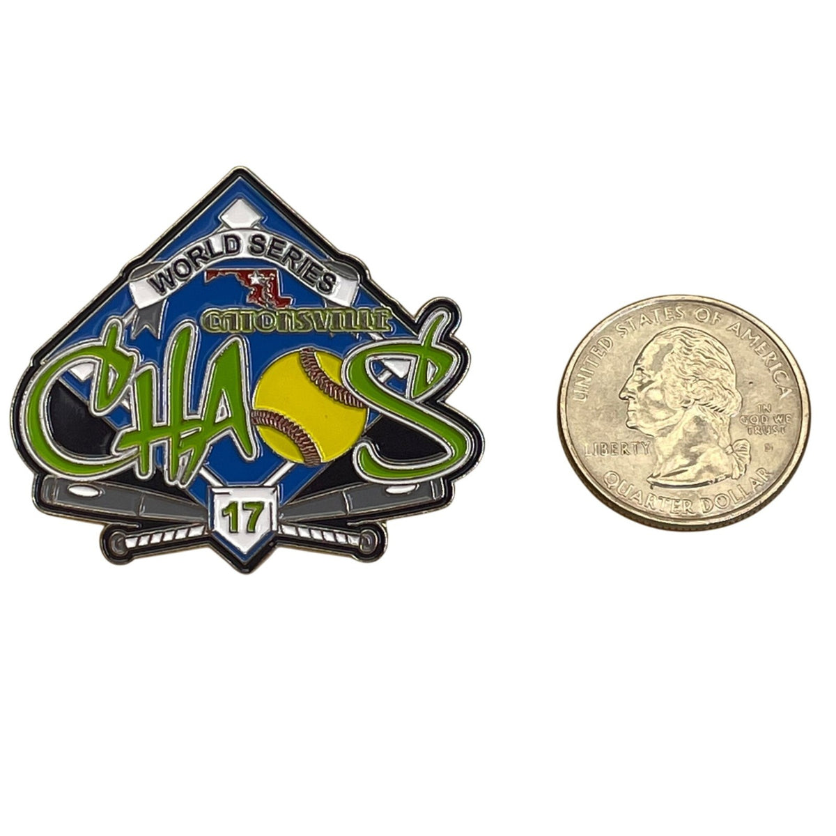 World Series Catonsville Chaos 17 Softball Pin