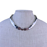 Womens Sterling Silver Disc Necklace 15 to 20 in Choker Mexico 77 Grams 925