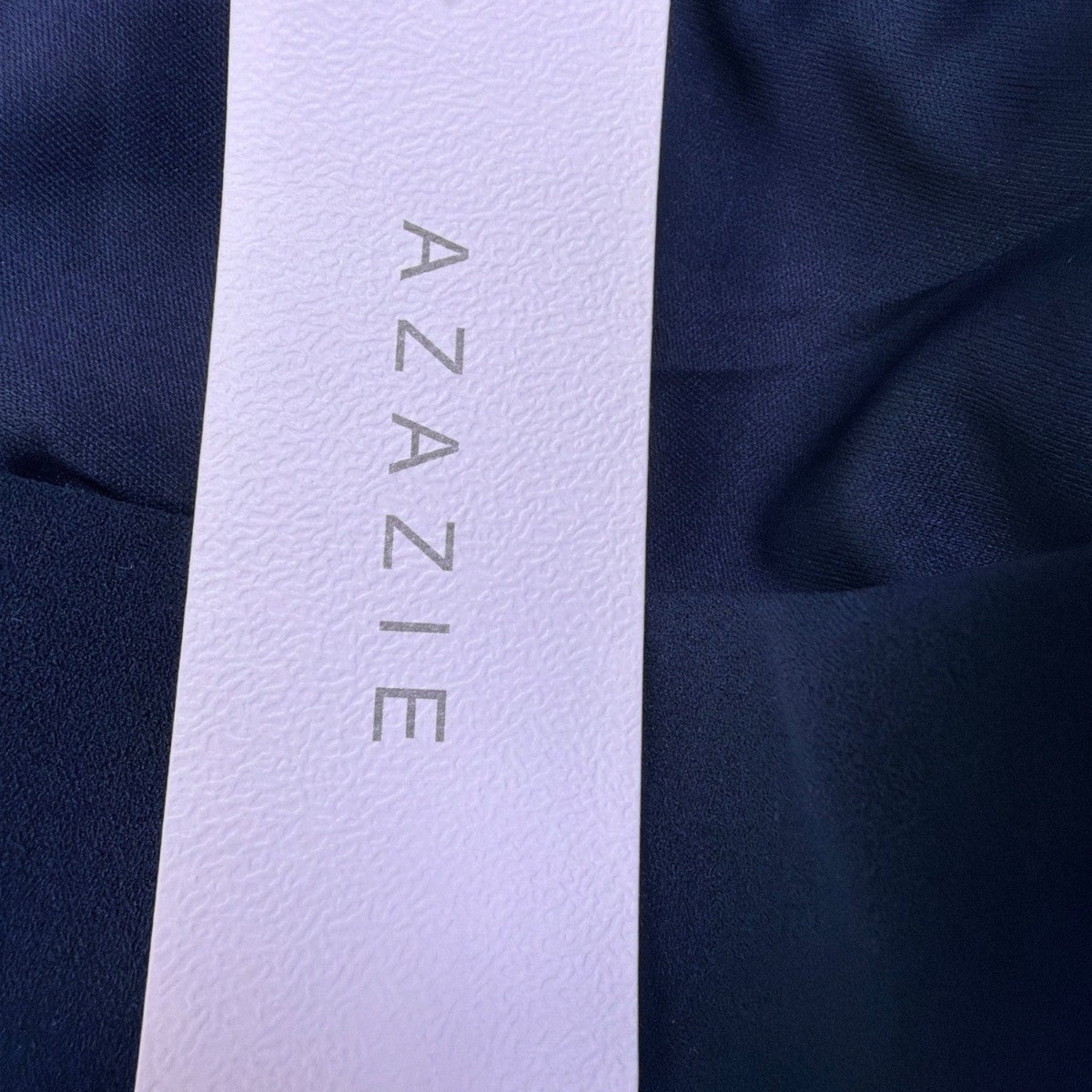 Azazie Womens Navy Midi Dress Stylish Fit & Flare 3/4 Sleeves  Sz- A16