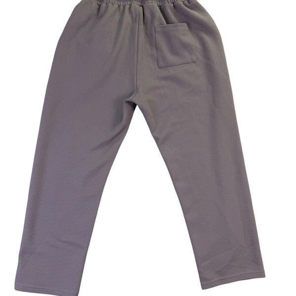 Coofandy  Womens Gray Tracksuit Zip Pullover & Elastic Waist Pants Size L