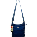 Baggallini Women’s Blue Nylon RFID-Blocking Adjustable Strap Crossbody Bag