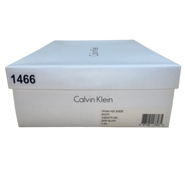Calvin Klein Women’s Deep Blush Suede Vivian Ankle Strap Heels Size 9.5M