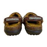 Crocs x Star Wars Brown Chewbacca Jibbitz Fuzzy Lined Clogs Size W6/M4 - New