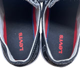 Levis Women’s Black Canvas Lace-Up Flat Skateboard Sneakers Size 6.5