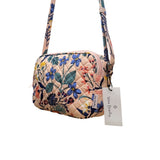Vera Bradley Women’s Pink Quilted Floral Adjustable Strap Evie Crossbody Bag