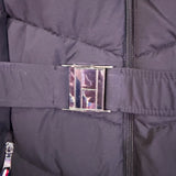 Tommy Hilfiger Womens Black Hooded Puffer Coat Water Resistant Belted Size XL
