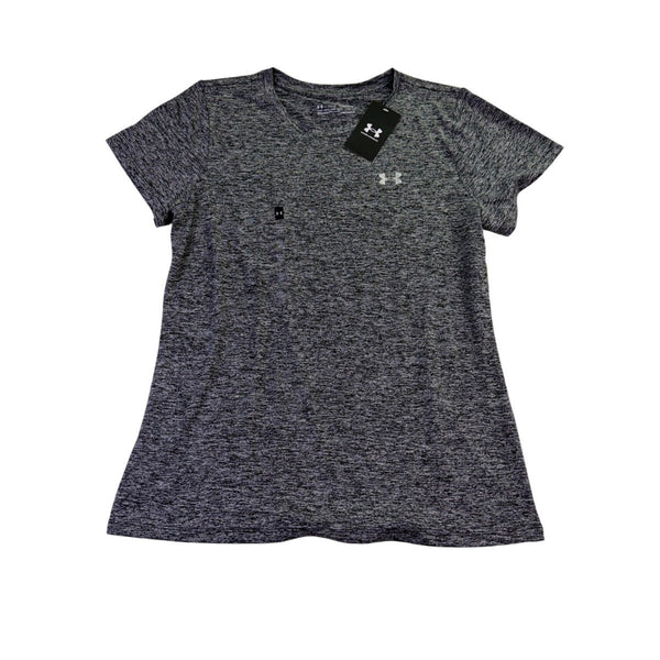 Under Armour Womens Grey HeatGear T-Shirt Loose Fit Size L