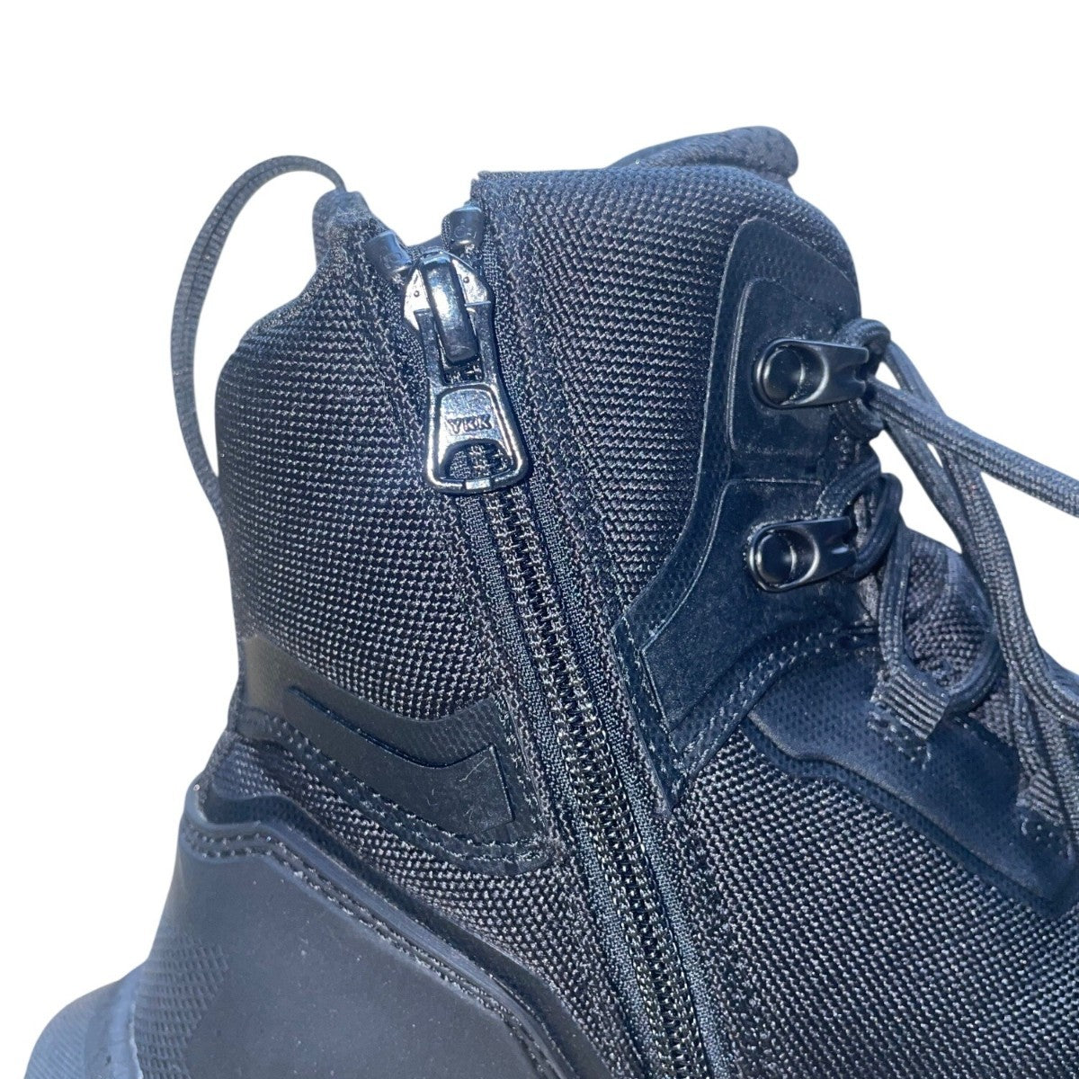 Nortiv 8 Men’s Black Lace-Up & Side Zipper Military Tactical Hiking Boots Sz 11