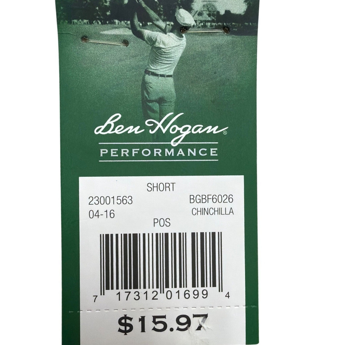 Ben Hogan Mens Beige  Performance Golf Shorts Easy Care & PowerWick Size 36