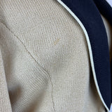 St. John Women's Beige & Black Knit Blazer Jacket Button Front Size 4