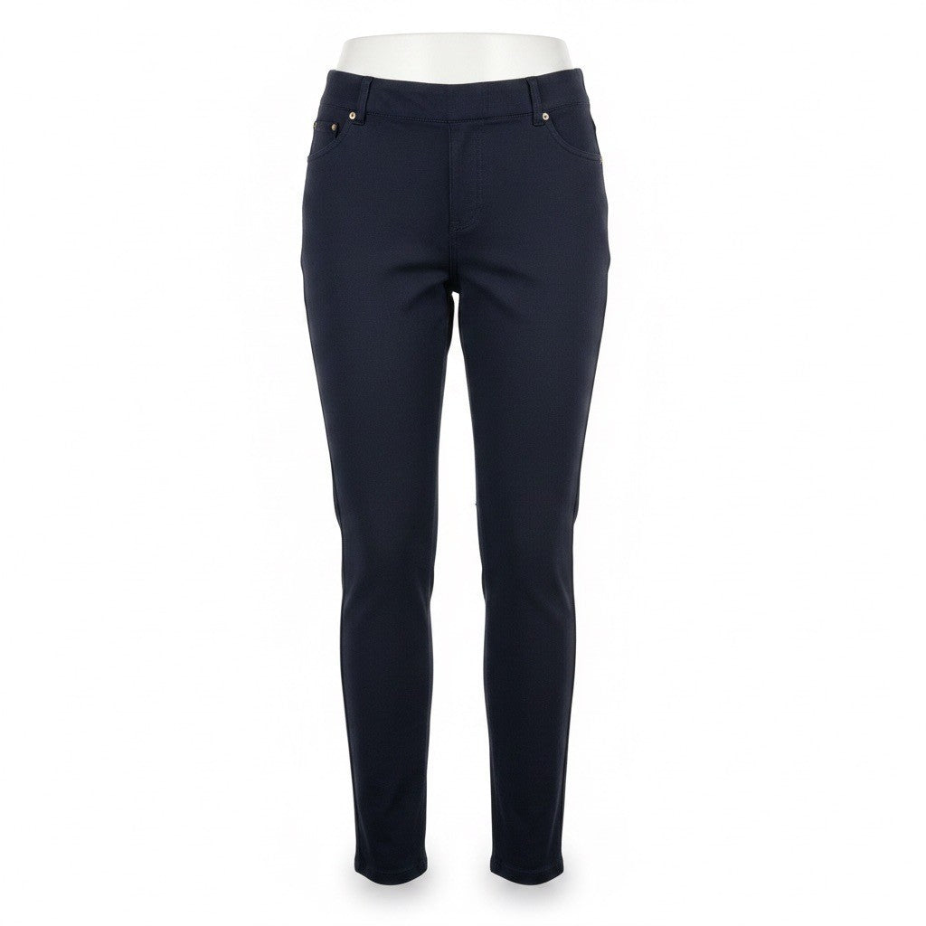 Michael Kors Womens Black Pants Stylish Slim Fit Stretch Size 2X