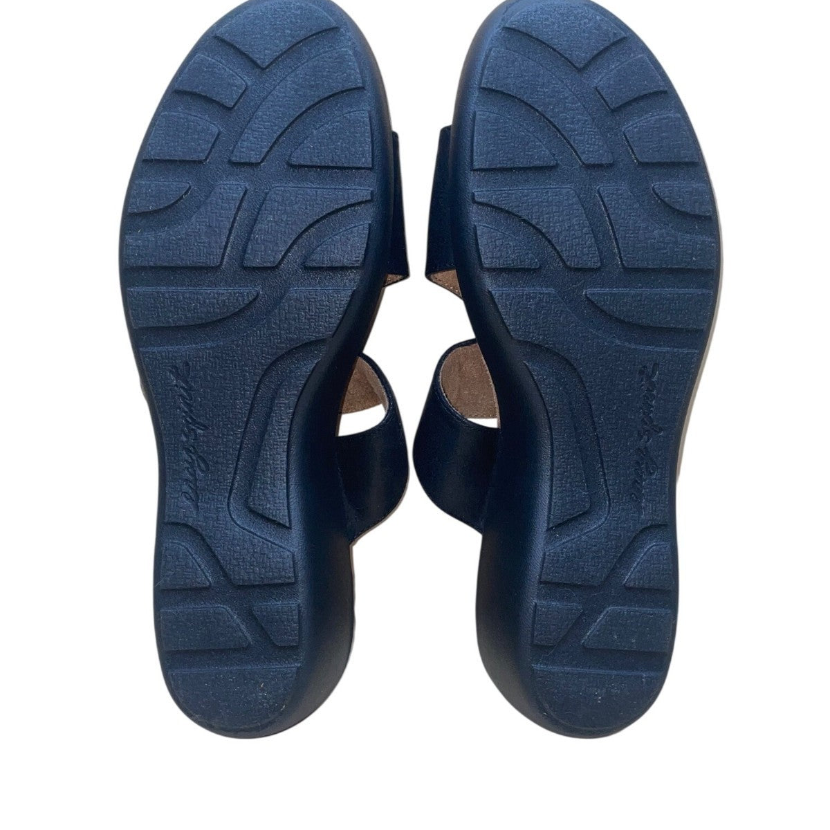 Easy Spirit Women’s Black Cushioned Footbed Kaitrin Wedge Sandals Size 10M
