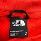 The North Face Womens Orange Cropped Long Sleeve Sweatshirt Logo Casual Sz XS