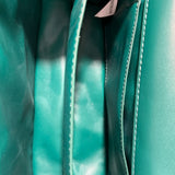 Francesca’s Women Green Trapez Hourglass Chain Top Hand Bag Sz M