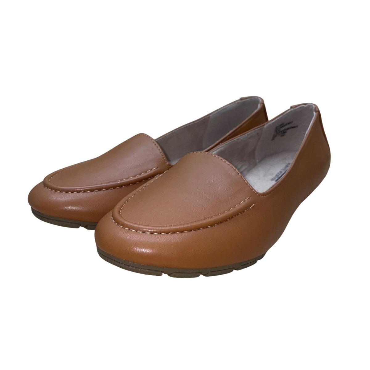 Cliffs By White Mountain Women’s Brown Faux Leather Gracefully Loafers Sz 7.5M