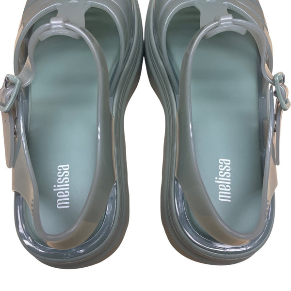 Melissa Women’s Green Vegan Jelly With Adjustable Buckle Strap Sandals Size 8