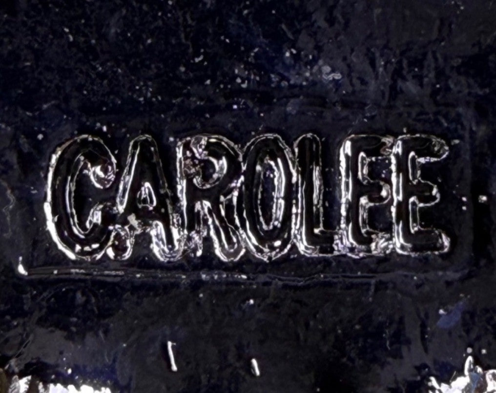 Carolee Womens Silver Tone Crystal & Faux Pearl Drop Earrings Original Box 