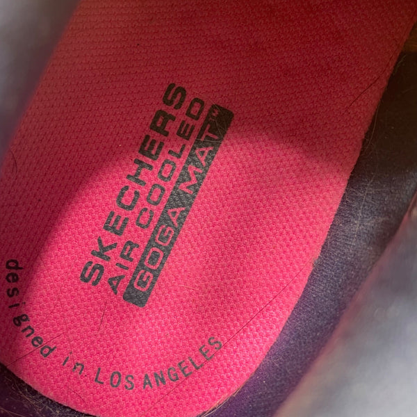 Skechers Womens Pink Athletic Running Shoes Lace-Up Air-Cooled Sz 9.5
