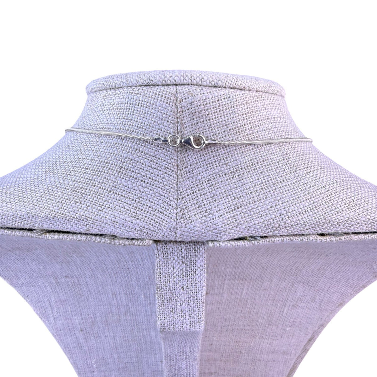Sterling Silver Tone Womens Modernist Necklace Rectangle Bar Pendant Snake