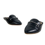 Dolce Vita Women's Black Gram Croco Embossed Leather Slippers Sz 9 - NWB