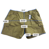 L.L. Bean Mens Khaki Cotton Tropic Weight Cargo Shorts Size 44W