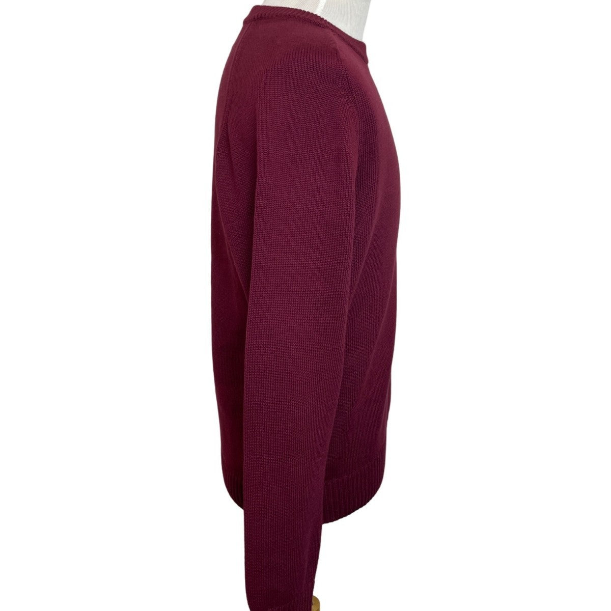 J.Crew Men's Wine Red Crewneck Plush Knit Fabric Sweater Sz L- NWT