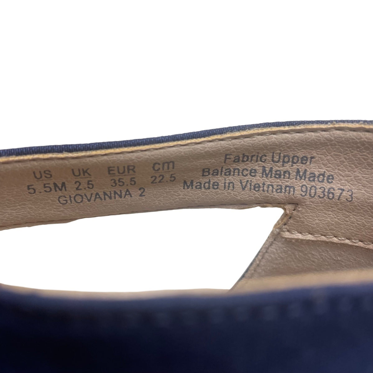 LifeStride Women’s Navy Fabric Zip Up Giovanna 2 Soft System Pumps Size 5.5M