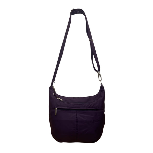 Travelon Women’s Purple Nylon Anti-Theft Multiple Pockets Crossbody Bag