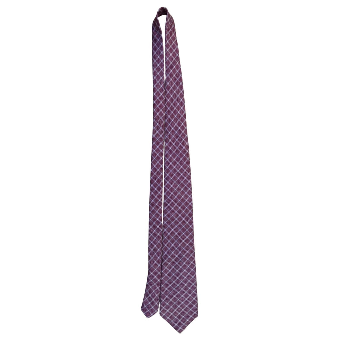 Liberty Men’s Red 100% Silk Geometric Pattern Tie