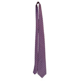 Liberty Men’s Red 100% Silk Geometric Pattern Tie