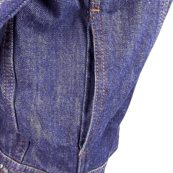 Banana Republic Womens Dark Wash Denim Jacket Casual Button-Up Sz S