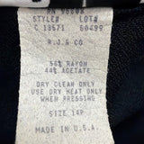 R.J. & Co Petite Womens Black Beaded Blazer & Pants 2-Piece Sz 14P Top12P Pants