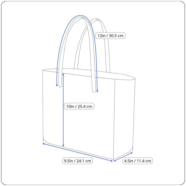 Anne Klein Floral Print Black Faux Leather Gold Accent Zipper Closure Tote Bag