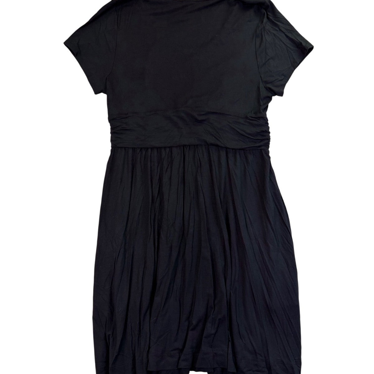 Soma Womens Black Short Sleeve Wrap  Dress Chic & Versatile Style Size L