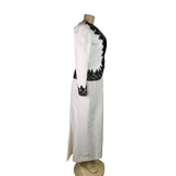 Victor Costa Women’s White & Black Dress & Blazer Set Elegant Lace Size 10