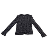 Ann Taylor LOFT Womens Black & White Tweed Cardigan Jacket Size SP