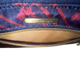 Travelon Women’s Blue & Red RFID Blocking Wristlet Wallet With Zippered Pocket