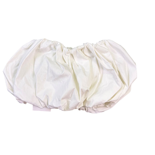 Zara Womens White Cotton Blend Strapless Elastic Bandeau Top Size S