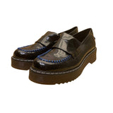 Steve Madden Women’s Black & Blue Stitching Platform Shelton Loafers Size 7