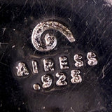 Airess Womens Silver Tone Sterling Abstract Earrings