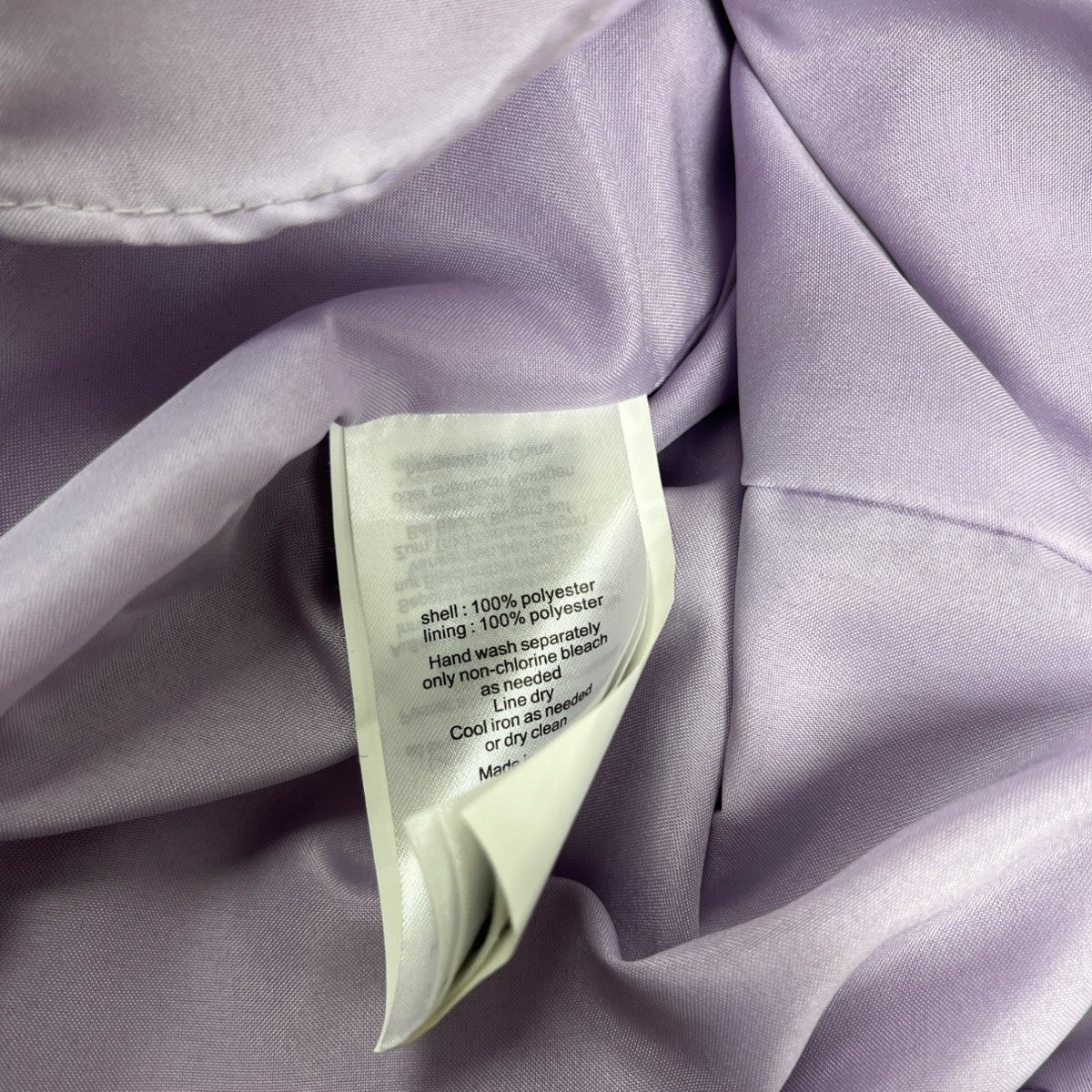 Davids Bridal Lilac V-Neck Ruffle Back Maxi Dress With Satin Waistband Size 6