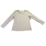 The Limited Womens Beige Perfect Tee Long Sleeve Casual Top Essential Sz XL