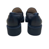 Coach Women's Black Leather With Lug Sole Elegant Slip-On Loafers Size 8B