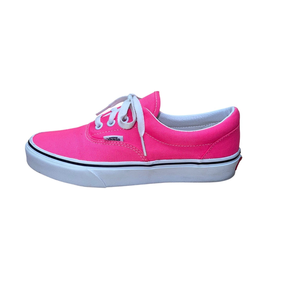 Vans Unisex Kids Pink Canvas Lace-Up  Low Top Sneakers Size W6.5/M5