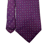 Nautica Mens Purple Silk Patterned Tie Classic Office Formal Accessory Imported